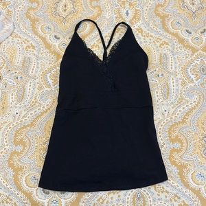 NWOT Nature Spirit Black Lace-Up Top